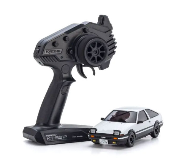京商 ミニッツAWD トヨタ カローラレビン AE86 ホワイト/ブラック