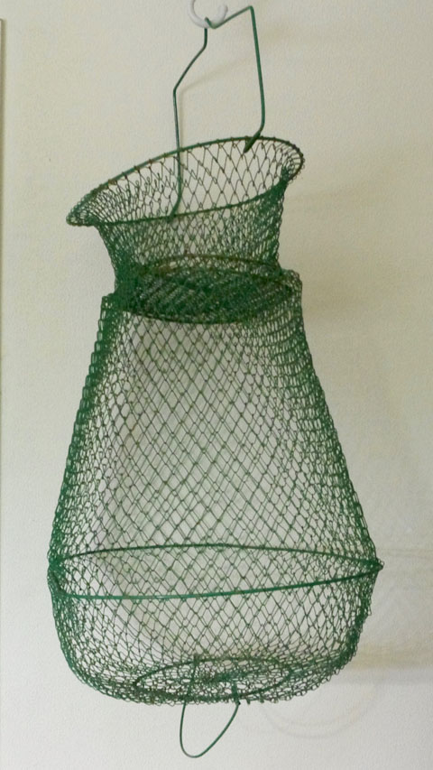 フランス ブロカント 魚籠（びく）