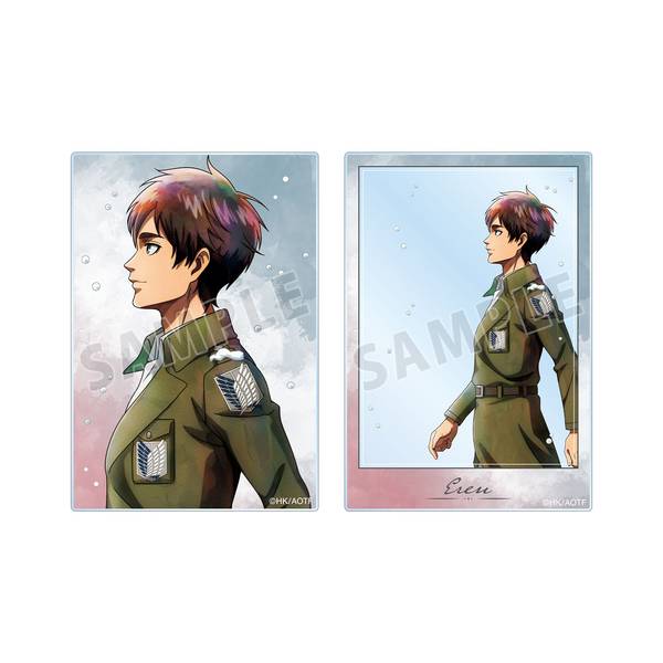 進撃の巨人描き下ろし エルヴィン 冬の歩みver. アクリルカード2種