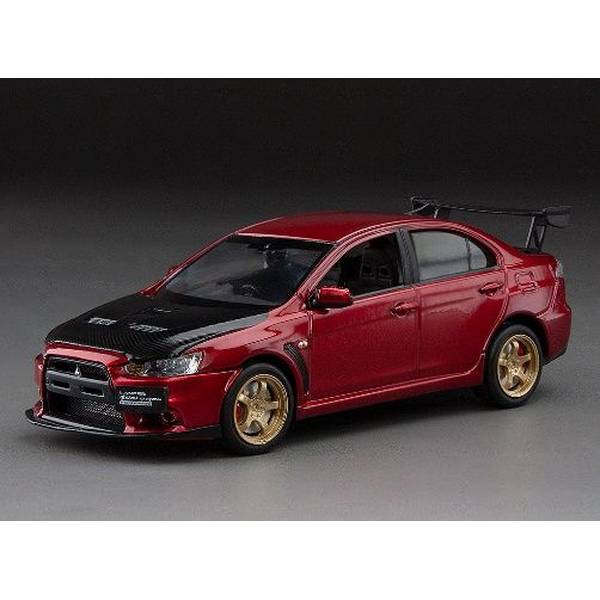 ビテス 1/43 ミツビシ ランサーエボリューションX パールホワイト 完成