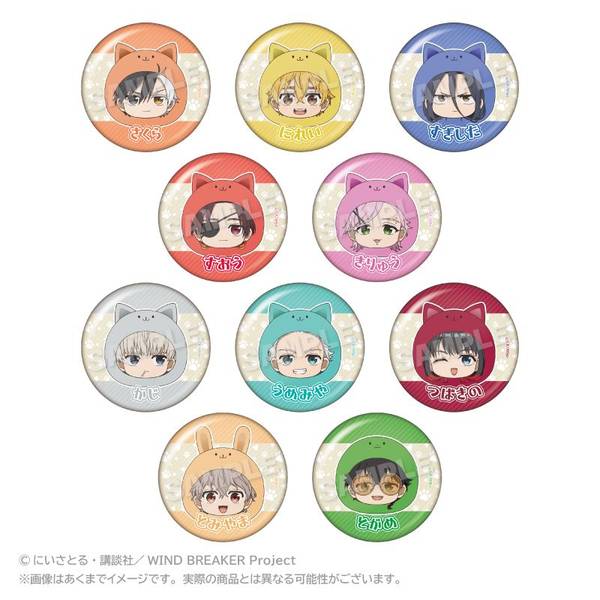 WIND BREAKER トレーディングまるめいつ缶バッジ 10個入BOX