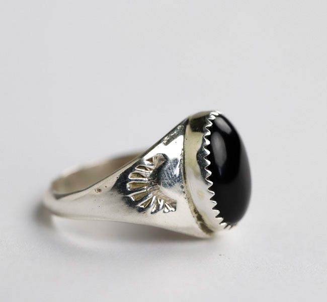 indian jewelry インディアンジュエリー ナバホ オニキス シルバー925