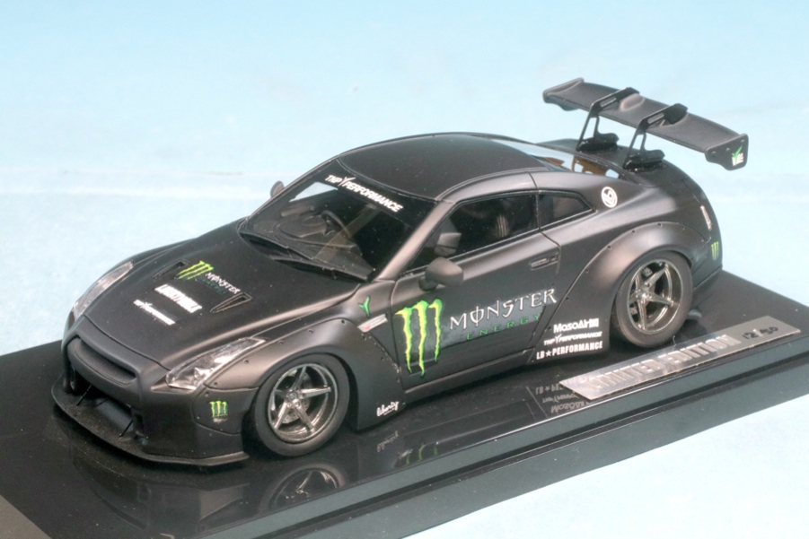one model 1/43 LB-Works R35 GT-R GT ウイング仕様 モンスター