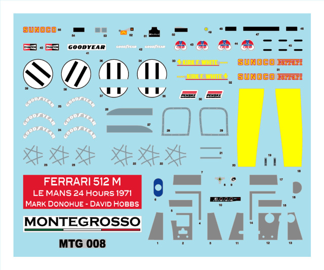 タメオ 1/43 メタルキット フェラーリ 512S ルマン 1971 No.11