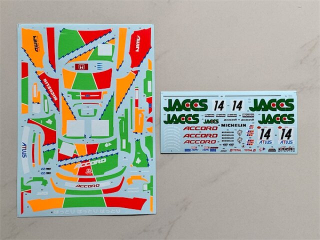 SK Decal 1/24 ジャックス ホンダ アコード JTCC 1996 No.14 フル