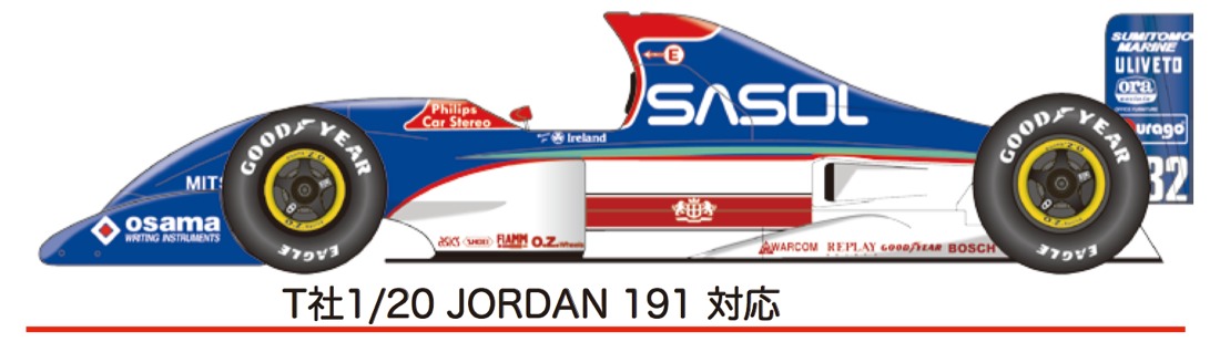 スタジオ27 1/20 トランスキット ジョーダン 192 イギリスGP 1992