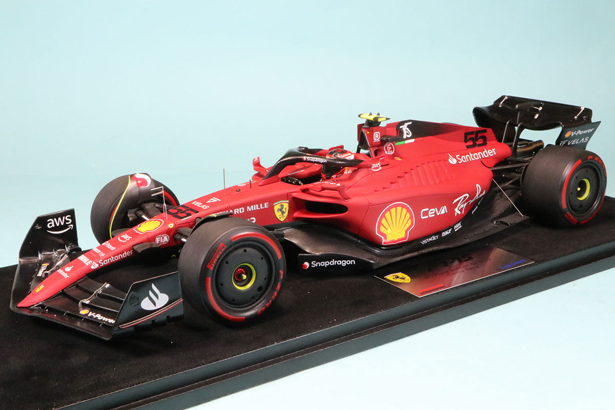 ルックスマート 1/18 フェラーリ SF-75 バーレーンGP 2022 C.サインツ