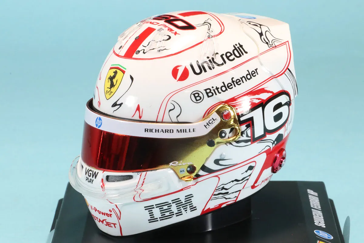 スパーク/ルックスマート 1/5 ヘルメット C.ルクレール 日本GP 2025