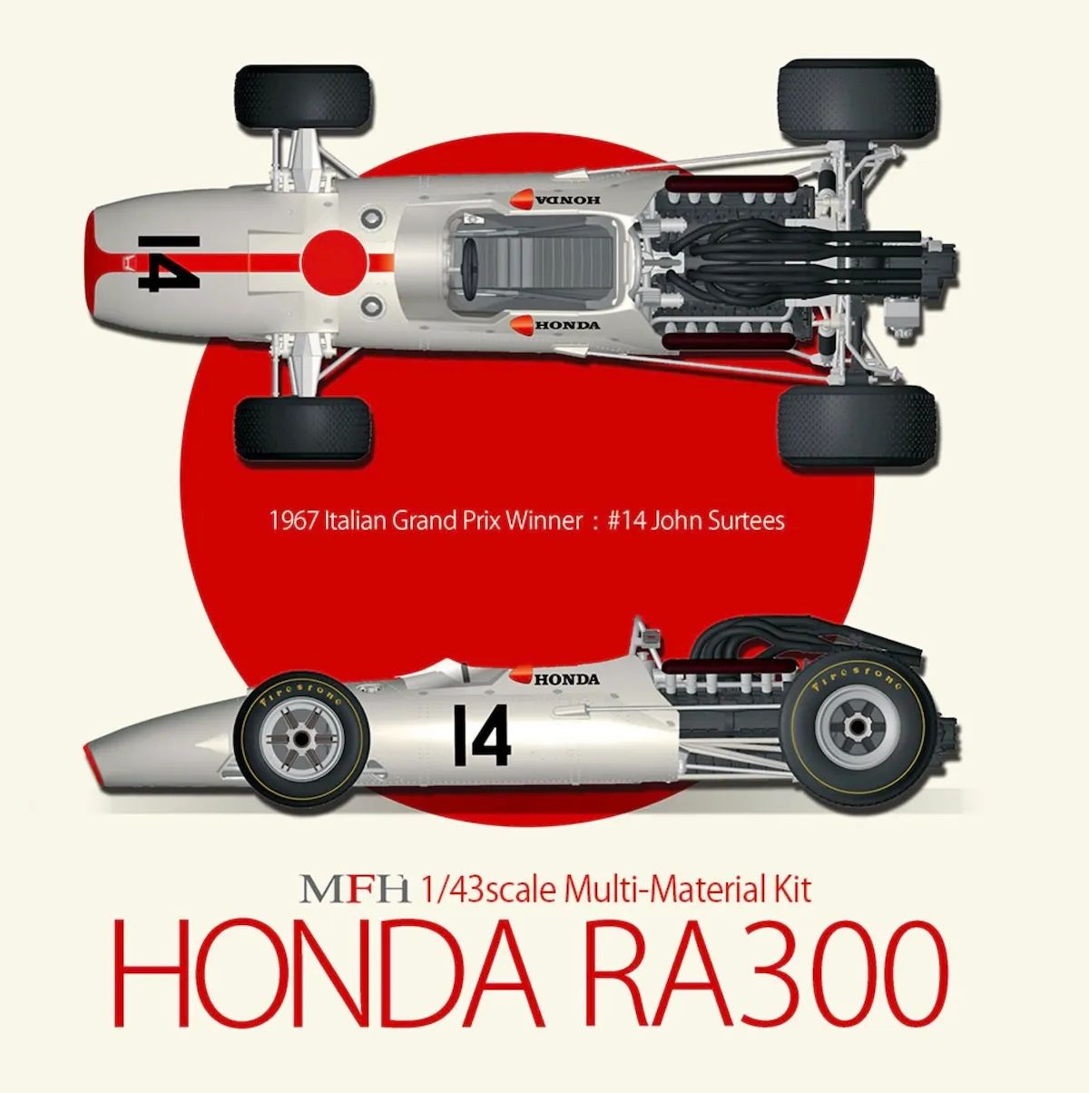 HONDA RA300 1967年イタリアグランプリ 1/20スケール HONDA RA300 1967