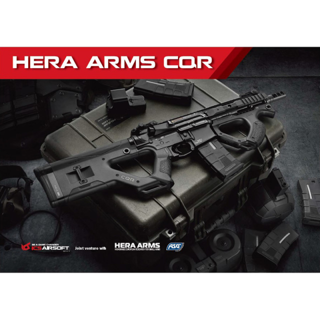 ☆送料無料☆ICS×ASG HERA ARMS CQR AEG Black (Ver.2 SSS/EBB/JP Ver.)