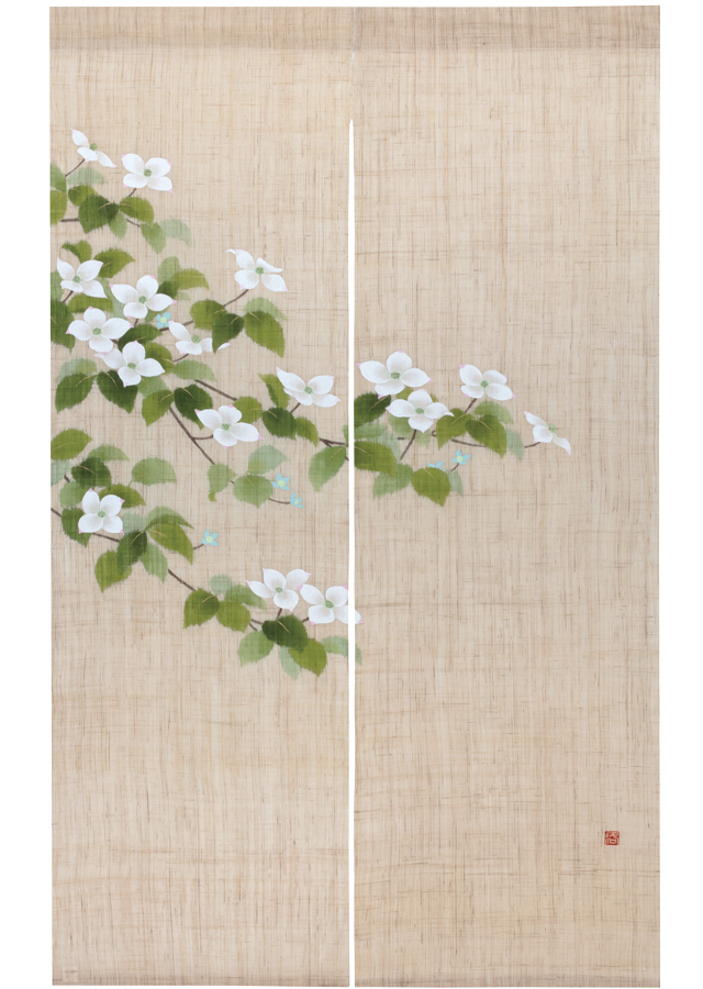 手描きのれん「山法師」 [京都洛柿庵オンラインショップ]
