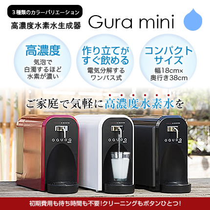 水素水生成器 ガウラミニ 水素水 卓上 高濃度水素水サーバー Gaura