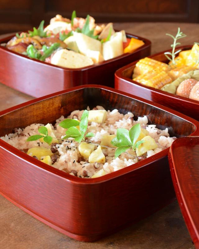 香川漆器の重箱 【砥部工房 からくさ】