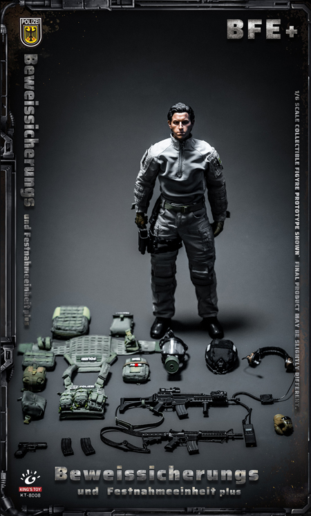 King's Toy】KT-8008 1/6 BFE+ Beweissicherungs ドイツ連邦警察 テロ
