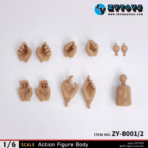 ZYTOYS】ZY-B001 ナローショルダー 1/6スケール 男性フィギュアボディ