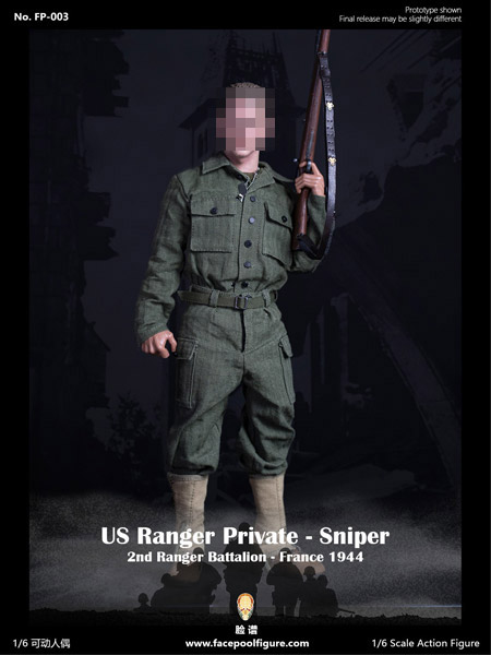Facepoolfigure】FP003A 1/6 WW2 US Ranger private sniper 2nd Ranger