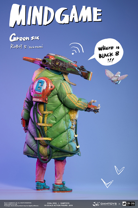 DAM】ZP003 Damtoys x Coal Dog New Collaboration Mindgame series