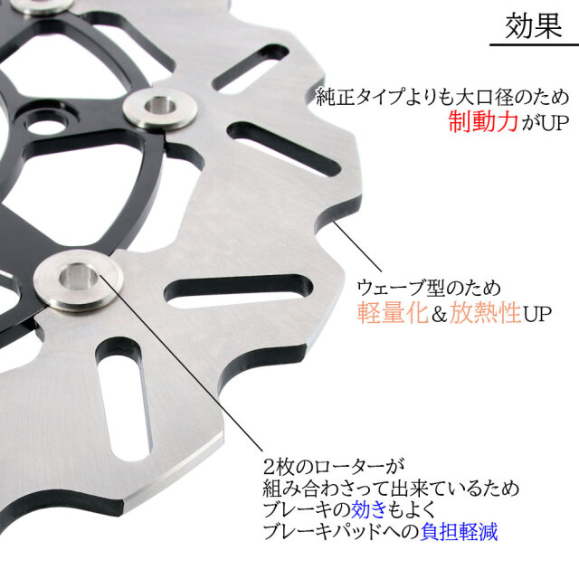 ホンダ フォルツァ X/Z MF08 フローティングディスクローター フロント