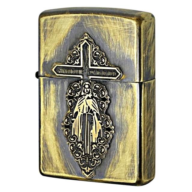 Zippo ジッポー マリア メタル クロス 十字架 ユーズド ブラス