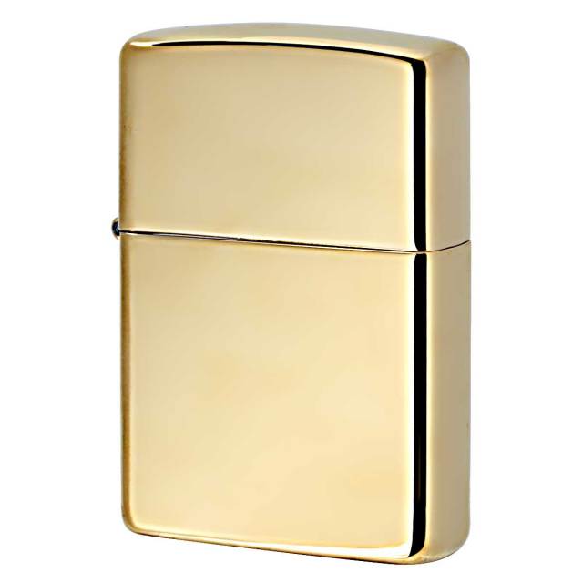 Zippo ジッポー 無地 真鍮無垢 ブラス 鏡面 ハイポリッシュブラス High