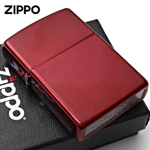 Zippo ジッポー レッド 無地 キャンディーアップルレッド Candy Apple