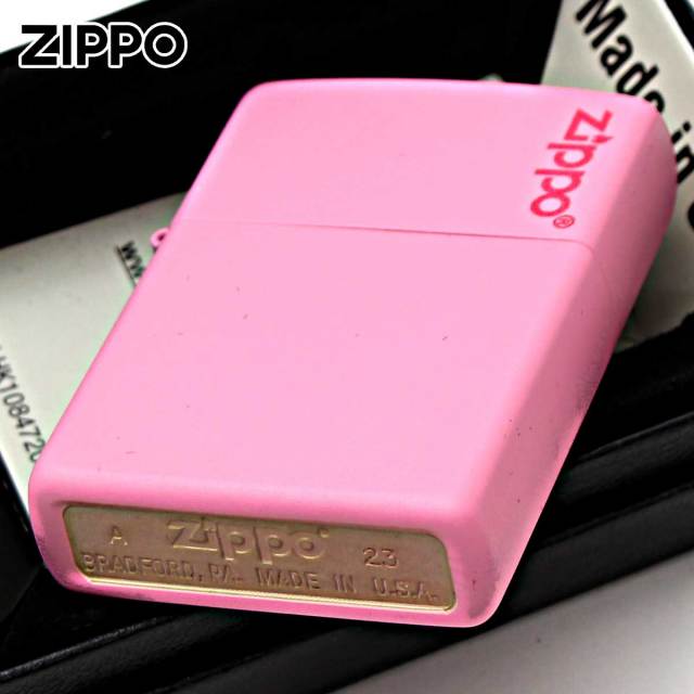 Zippo ジッポー ピンク マット ジッポ ロゴ Pink Matte Zippo Logo