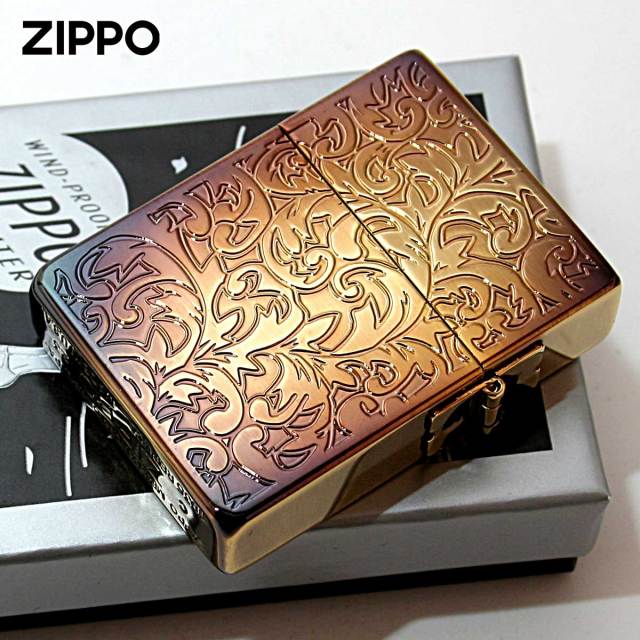 Zippo ジッポー 1935レプリカ アラベスク 唐草 金メッキいぶし