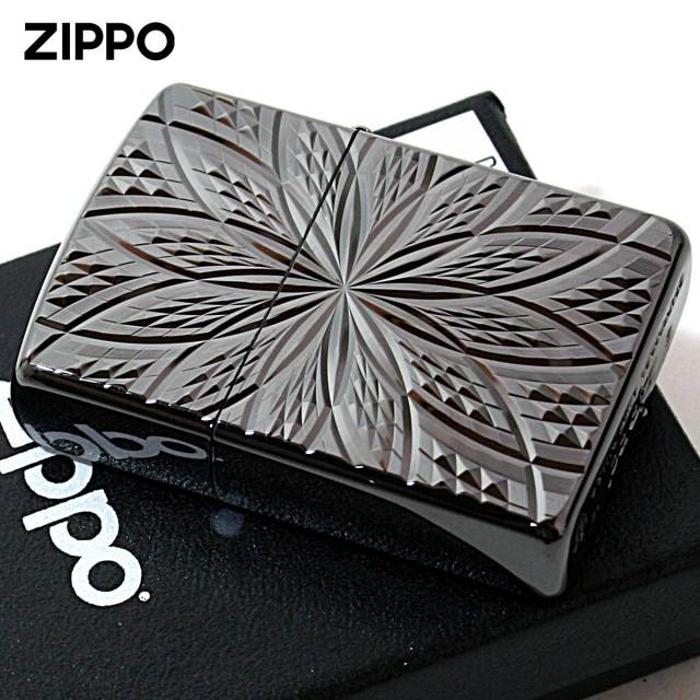Zippo ジッポー アーマー ダイヤモンドカット ブラック 両面加工 ARMOR
