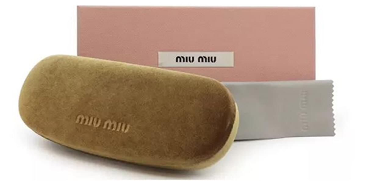 Miu Miu MU04ZS VAU50D Oval Dark Tortoise Sunglasses