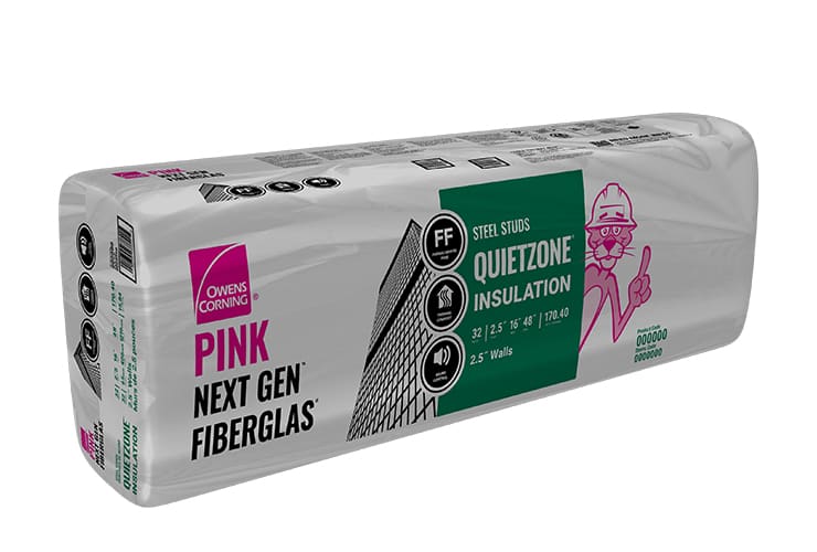 QUIETZONE® PINK NEXT GEN® FIBERGLAS® Insulation | Owens Corning