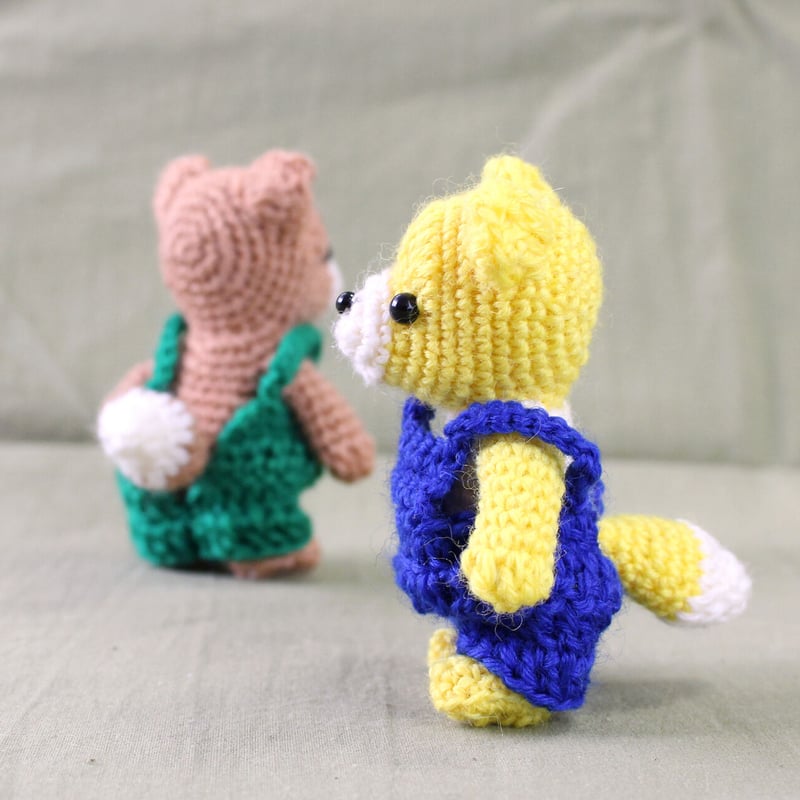 ダウンロード商品】小さなキツネのあみぐるみ編み図 / Tiny Fox with