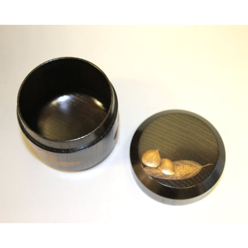 米本匠伯 輪島塗栗木地栗蒔絵雪吹【茶道具／棗／輪島塗】 | 龍門堂