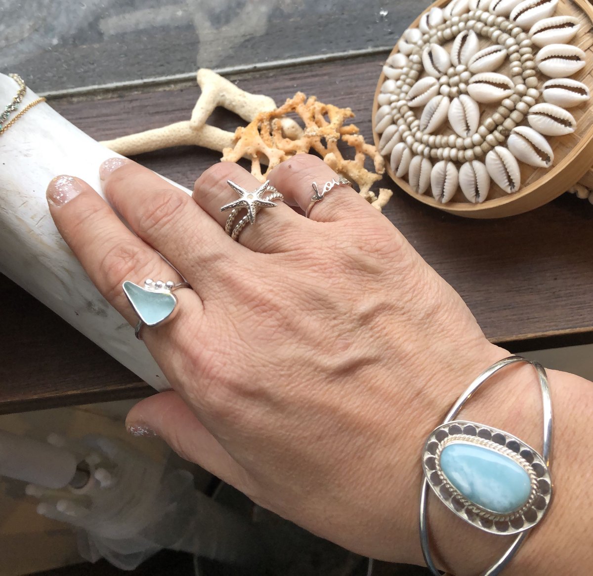 ラリマー バングル ブレスレット | Voyage Jewelry Japan