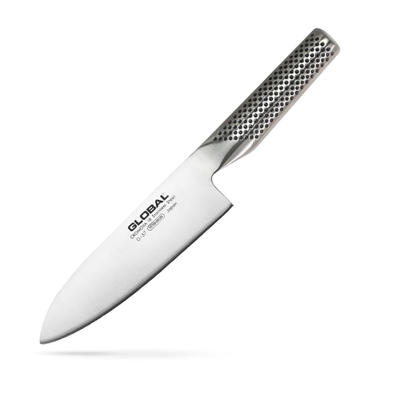 世界初のオールステンレス包丁】G-57グローバル三徳包丁16cm | 飯田屋