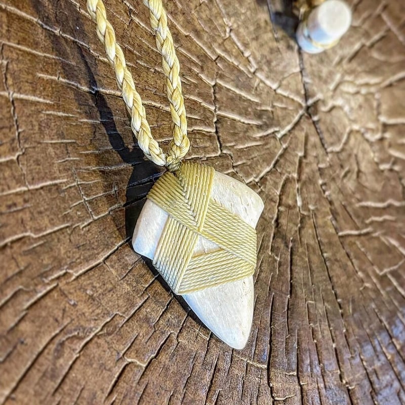 ボーンカービング鯨骨ネックレス WB-168 | Ocean's Bone Carvings