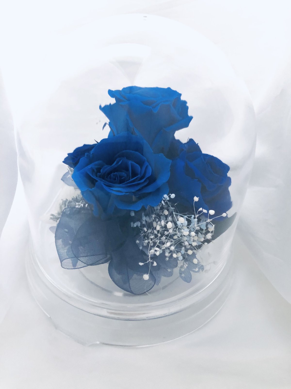 プリザーブドフラワー/ドームの中で咲く青い薔薇/ラッピング付き | 世都華