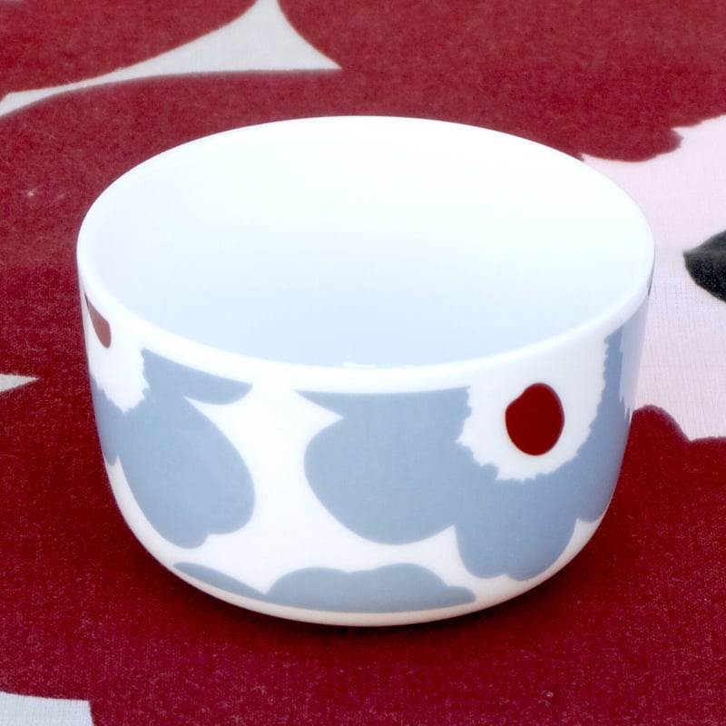 マリメッコ marimekko ＜Unikko＞ボウル（ブルーグレー） | chuffy