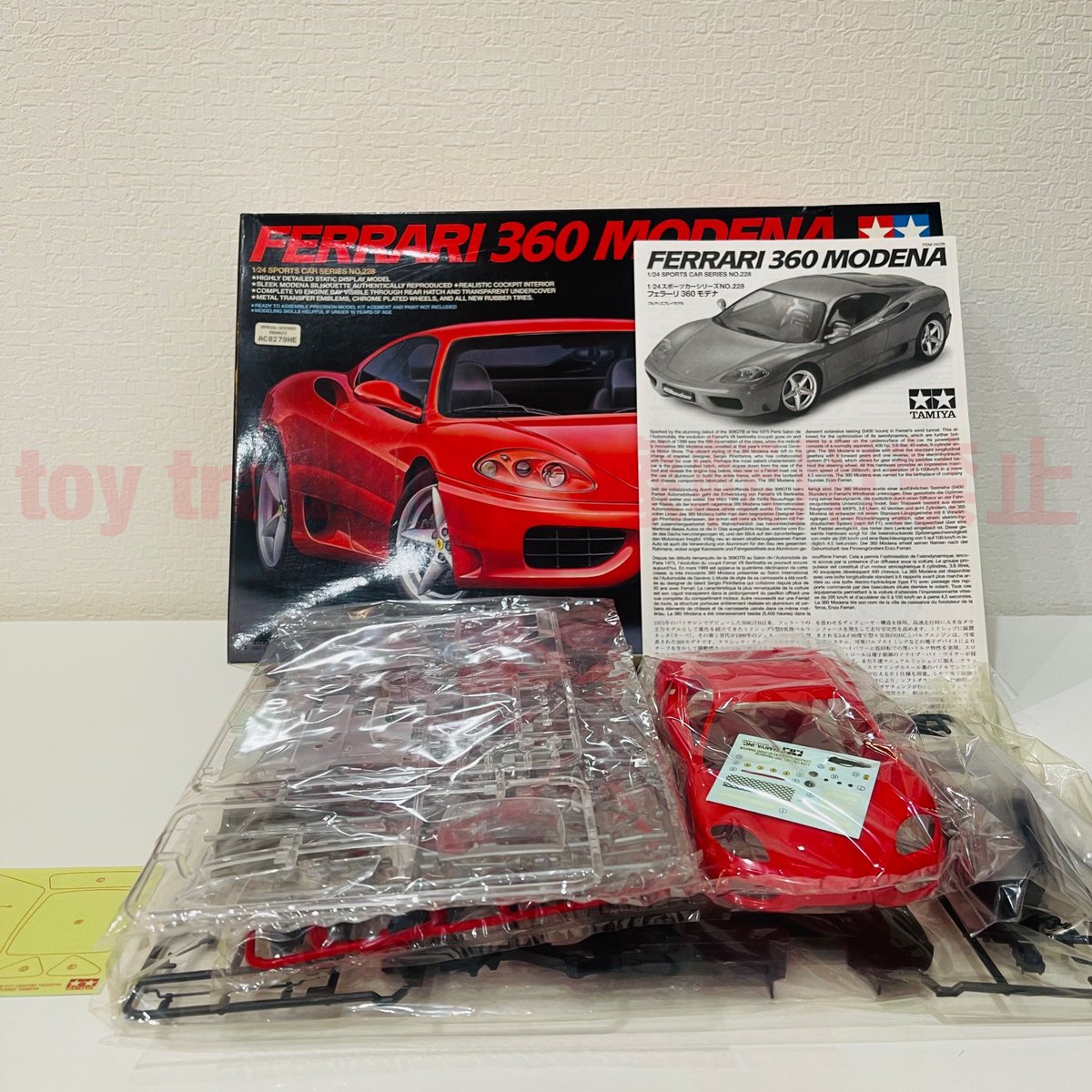 TAMIYA Ferrari 360 未組立 TAMIYA Ferrari 360 Modena Challenge 未
