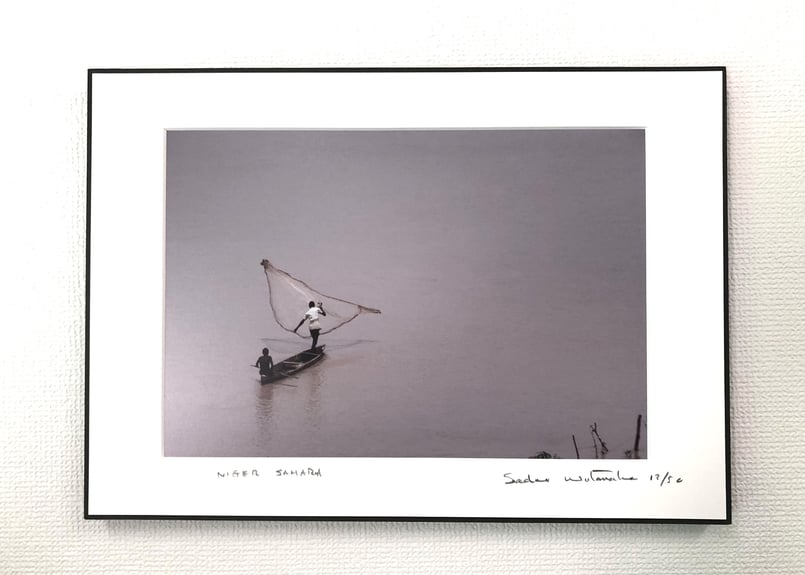 写真パネル＜投網の風景＞直筆サイン付き 限定50枚 | Sadao Watanabe STORE