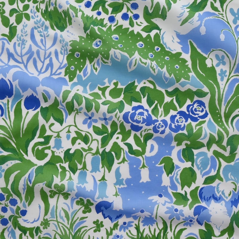 Handkerchief】 'Dream garden' (Blue) | MANAMI S