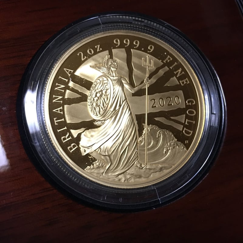 2オンス金貨】2020年 ブリタニアコイン プルーフ ゴールド 英国