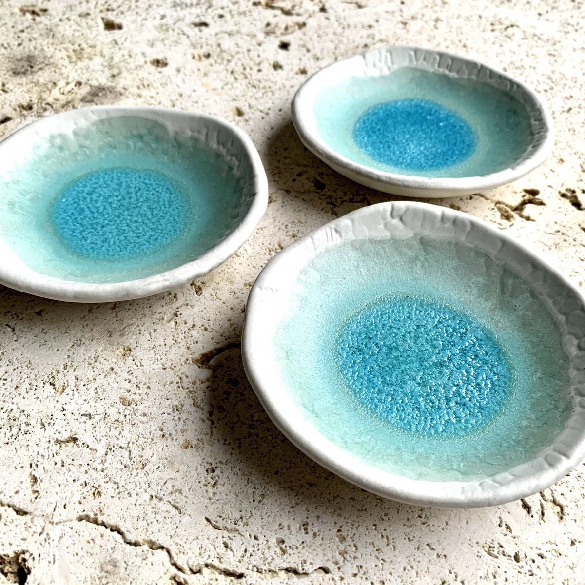 螢窯 砂浜豆皿 | 山原工藝店