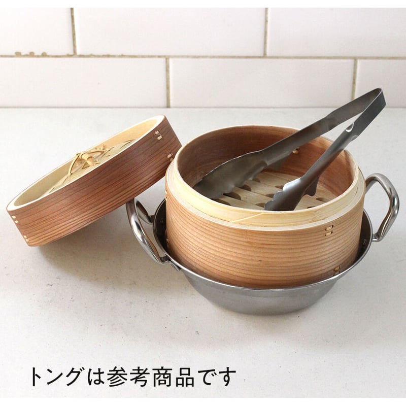 IH対応セイロ用鍋15cmと杉中華セイロ15cm | だいどこ道具ツチキリ