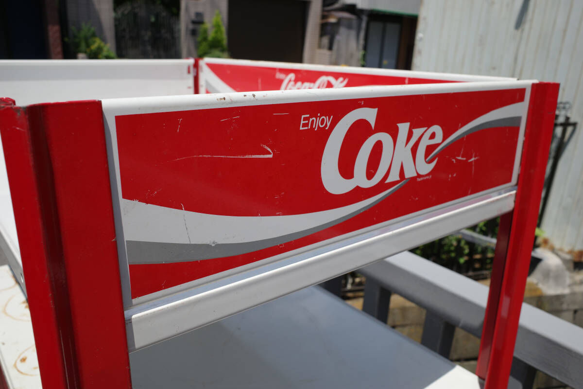 ビンテージ Coca Cola コカコーラ メタルラック 棚 看板 COKE 世田谷