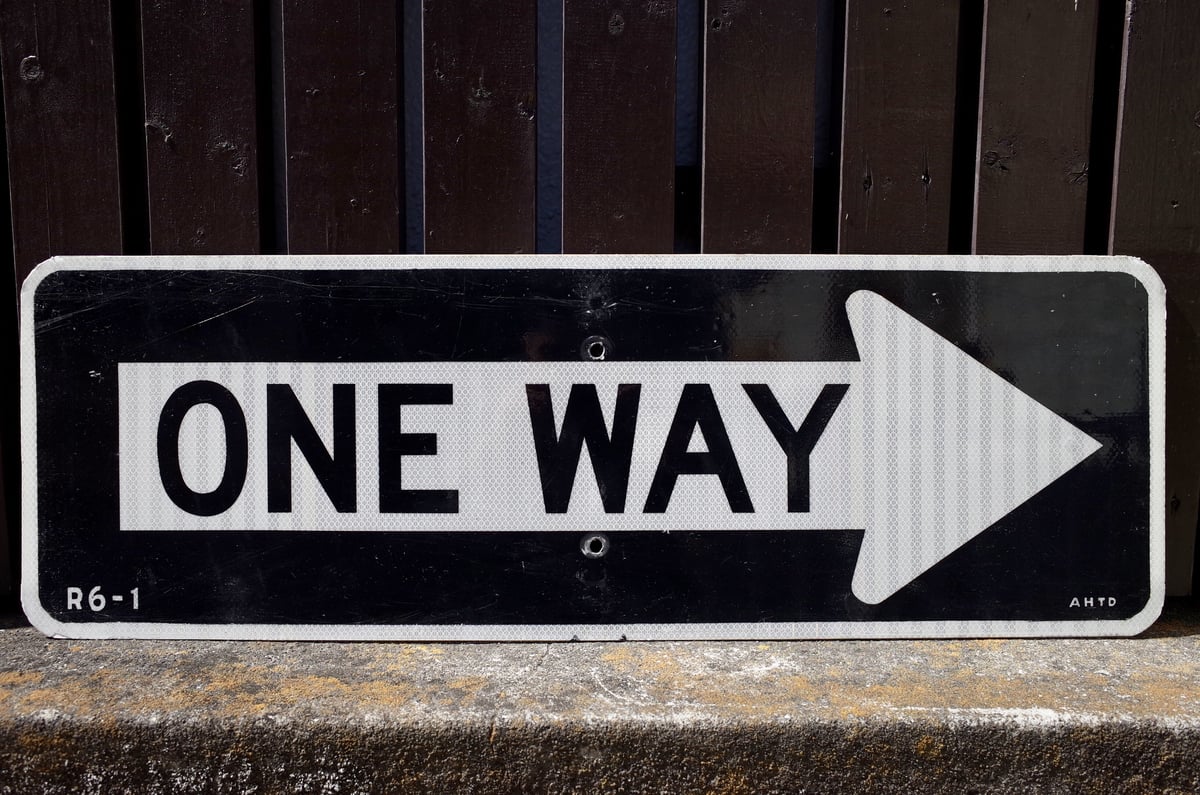 ビンテージ ONE WAY ワンウェイ ロードサイン 看板 アメリカ製