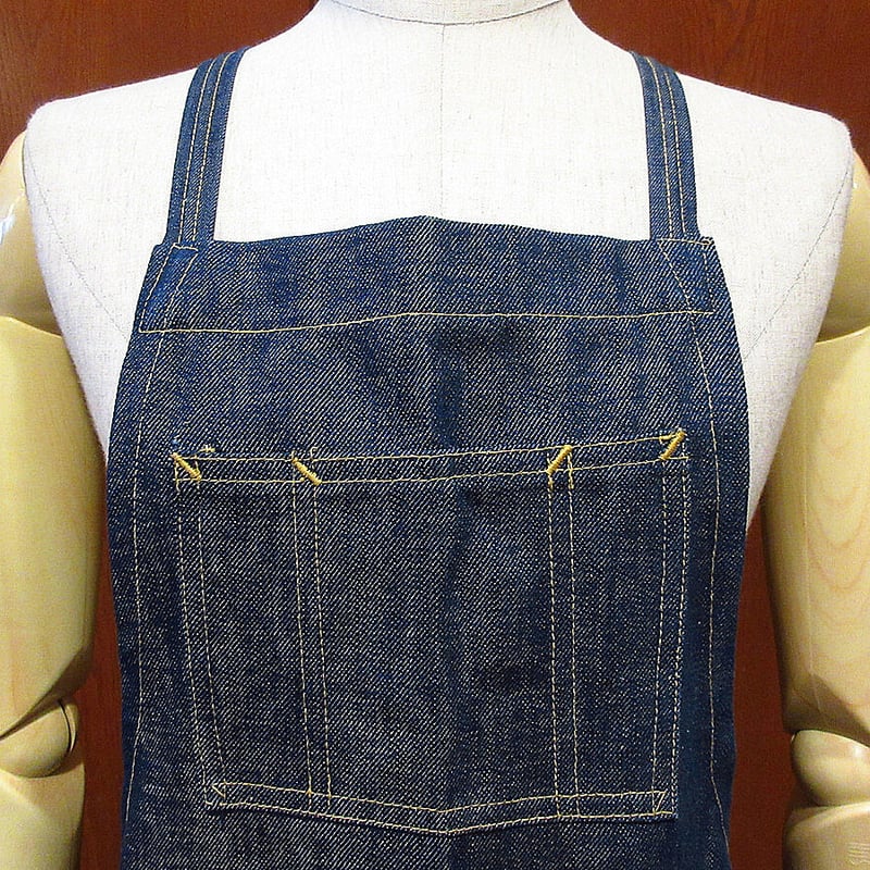 ビンテージ40's○DEADSTOCK Bayly耳付きデニムワークエプロン○230706i1