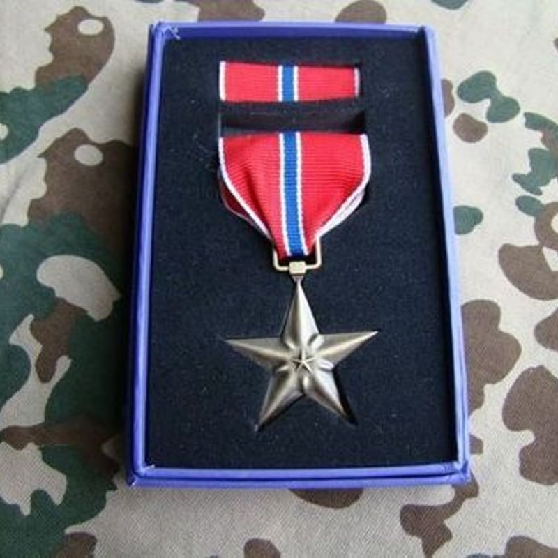 米軍勲章 ブロンズスターメダル 青銅星章 バー付 精密複製 アメリカ軍