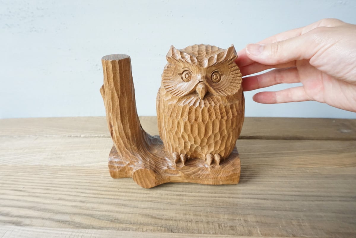 槐 とまり木フクロウ | woodplaza's STORE