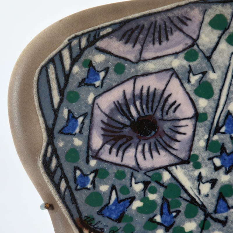 ARABIA アラビア ヘルヤ 陶板画あさがお