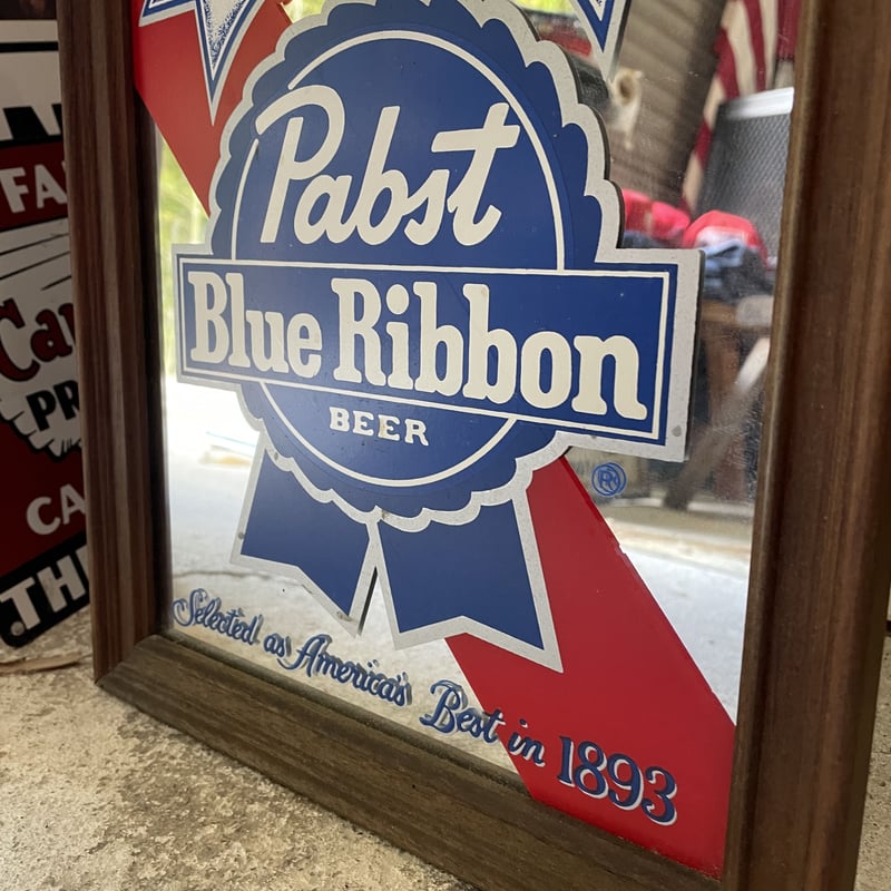 ビンテージ Pabst blue ribbon パブミラー | kurokawa pier